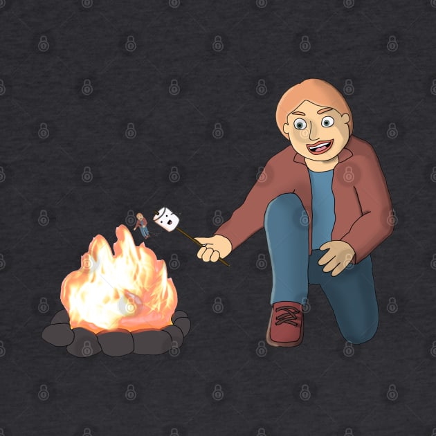 Boy Roasting Marshmallow Roasting Boy by Spock Jenkins